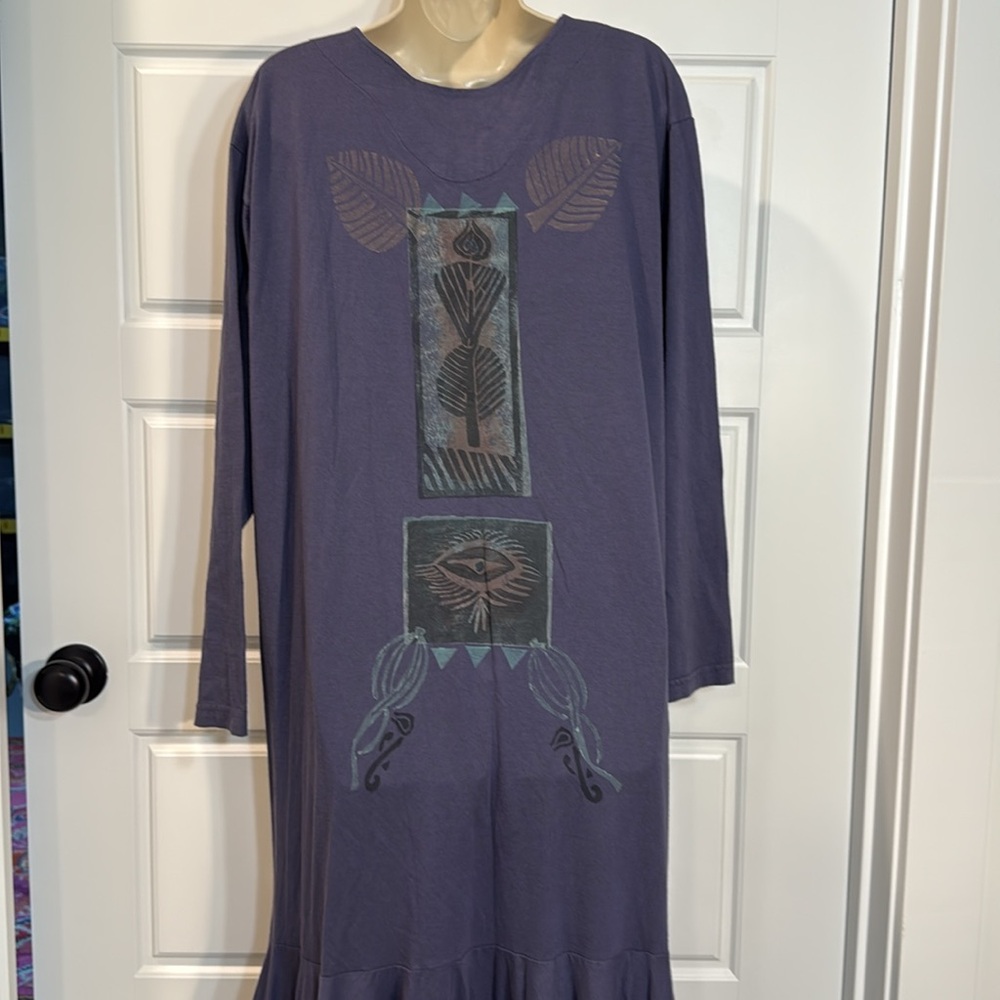Vintage Bluefish Maxi swing dress size 1 fits 10/12 NWOT - Picture 8 of 12